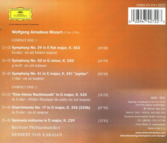 Karajan: Collection Mozart [2CD]