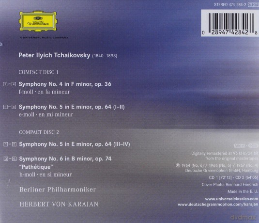 Karajan: Collection Tchaikovsky [2CD]
