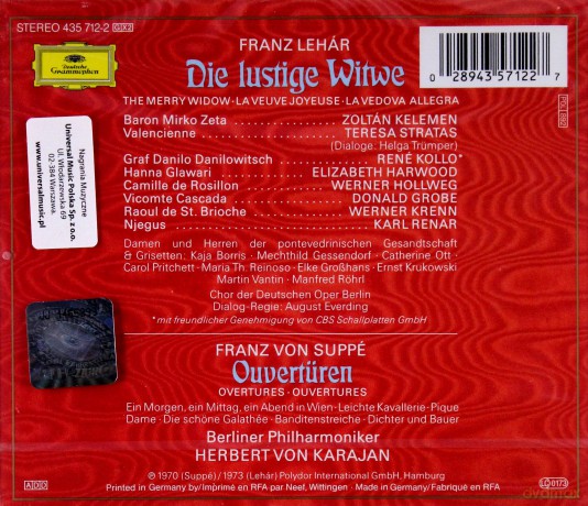 Karajan: Lehar:Die Lustige Witwe (BOX) [2CD]