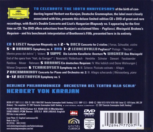 Karajan: The The Music Legend [CD]+[DVD]