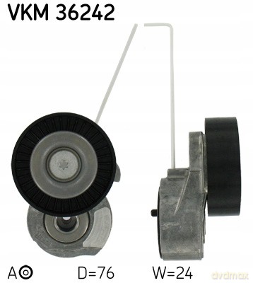 SKF VKM 36242 Rolka napinacza, pasek klinowy wielorowkowy Volvo Rover