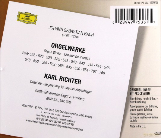 Karl Richter: Bach:Organ Works Originals [3CD]