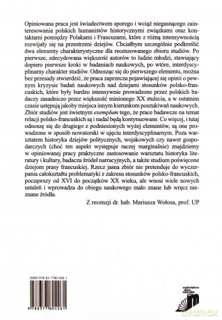 Kontakty, tradycje i stosunki polsko-francuskie od XVI do początków XX wieku. Zbiór studiów - Mariusz Mróz, Joanna Orzeł [KSIĄŻKA]