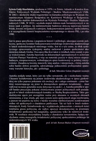 Uniwersytet wobec inwigilacji. Postawy polityczne środowiska akademickiego Uniwersytetu Mikołaja Kopernika w Toruniu w latach 1970-1980 w świetle akt Służby Bezpieczeństwa - Sylwia Galij-Skarbińska [KSIĄŻKA]