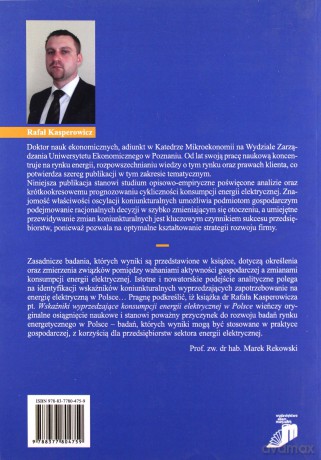 Wskaźniki wyprzedzające konsumpcji energii elektrycznej w Polsce - Rafał Kasperowicz [KSIĄŻKA]