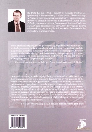 Wahania cykliczne rynków mieszkaniowych. Aspekty teoretyczne i praktyczne (okładka twarda) - Piotr Lis [KSIĄŻKA]