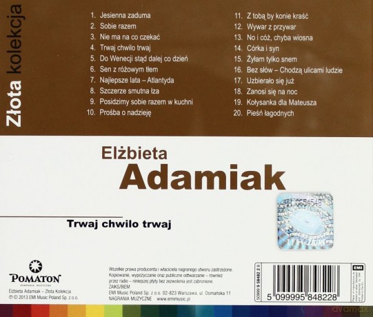 Elżbieta Adamiak: Złota Kolekcja [CD]