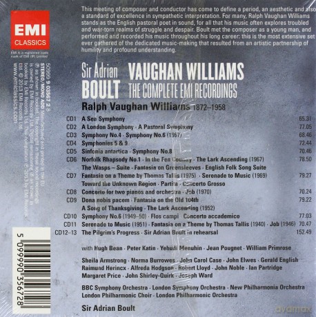 Adrian Sir Boult: Conducts Vaughan Williams Orchestral Works (Limited) [13CD]