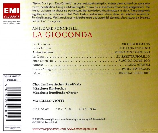 Kraków Philharmonic Chorus: La Gioconda [3CD]