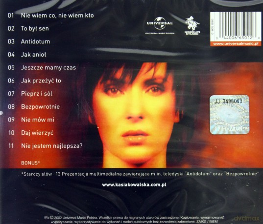 Kasia Kowalska: Antidotum [CD]
