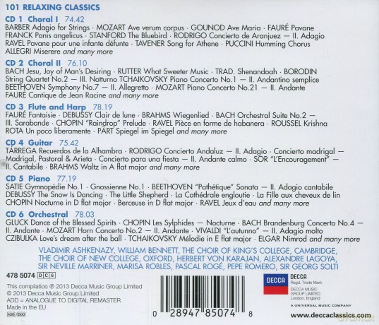 Relaxing Classics 101 [6CD]