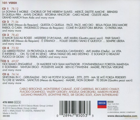 Verdi 101 [6CD]