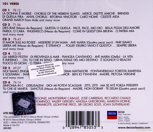 Verdi 101 [6CD]