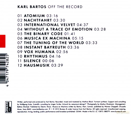 Karl Bartos: Off The Records [CD]