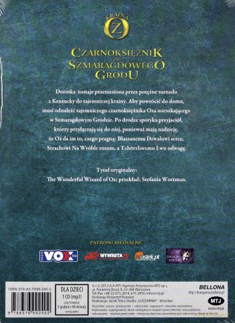 Czarnoksiężnik ze Szmaragdowego Grodu - Lyman Frank Baum (digipack) [AUDIOBOOK] [CD-MP3]