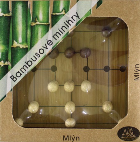 Bambusowe Mini Gry Młynek K79 [GRA]