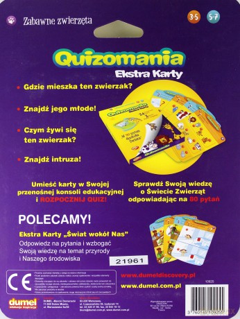 DUMEL Dumel Discovery - Extra karty - Zabawne zwierzęta [ZABAWKA]