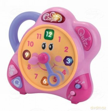 Dumel Discovery - Zegar Tik Tak, różowy [ZABAWKA]