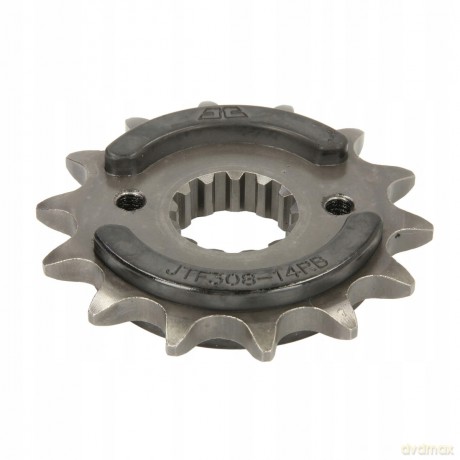Zębatka przednia stal łańcuch 520 ilość zębów 14, z tłumikiem drgań HONDA FMX, FX, NX, SLR 650 1989- JT JTF308,14RB