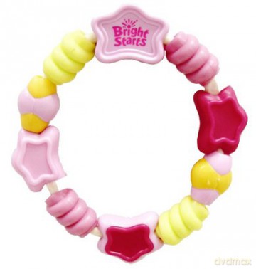 Bright Starts - Gryzak łańcuszek pink [ZABAWKA]