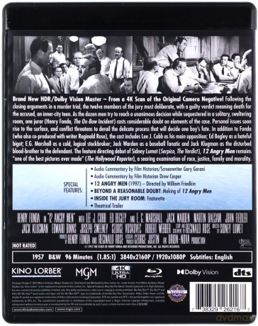 12 Angry Men (Dwunastu gniewnych ludzi) [Blu-Ray 4K]+[Blu-Ray]