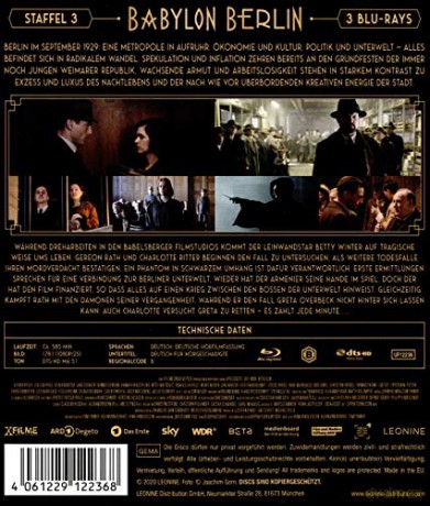Babylon Berlin Staffel 3 (Blu-ray)