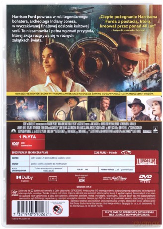 Indiana Jones i artefakt przeznaczenia [DVD]