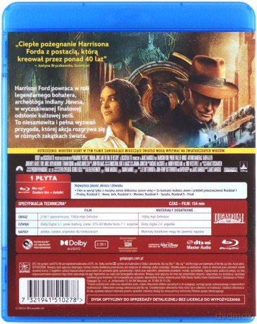 Indiana Jones i artefakt przeznaczenia [Blu-Ray]