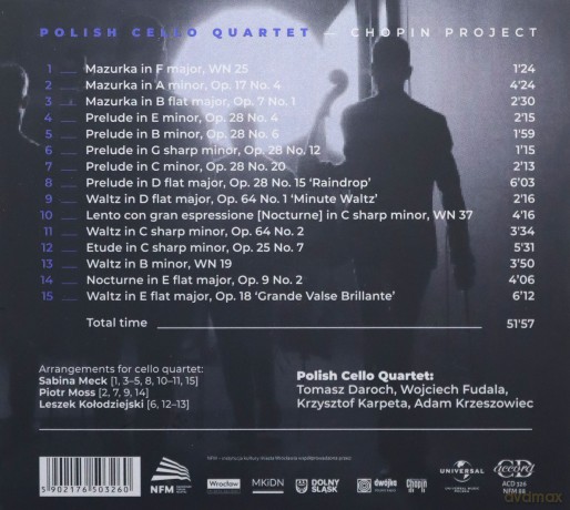 Polish Cello Quartet: Polish Cello Quartert - Chopin Project [CD]