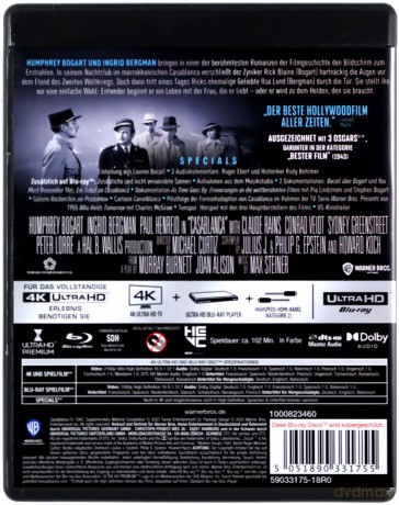 Casablanca [Blu-Ray 4K]+[Blu-Ray]