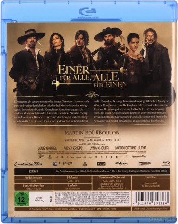 The Three Musketeers: D'Artagnan (Trzej muszkieterowie: D'Artagnan) [Blu-Ray]