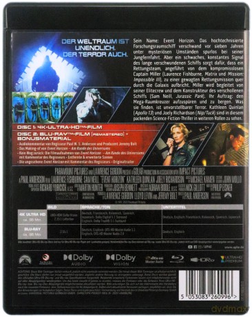 Event Horizon (Ukryty wymiar) [Blu-Ray 4K]+[Blu-Ray]