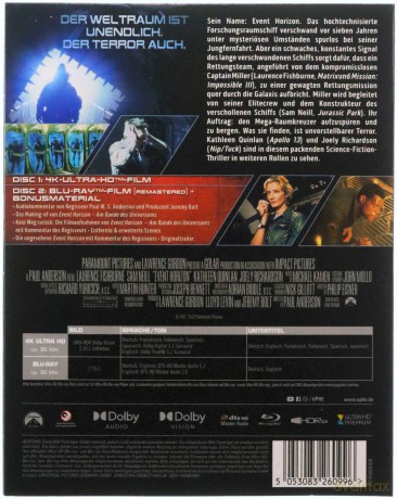 Event Horizon (Ukryty wymiar) [Blu-Ray 4K]+[Blu-Ray]