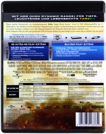 Gladiator [Blu-Ray 4K]+[Blu-Ray]