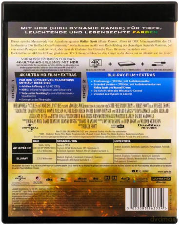Gladiator [Blu-Ray 4K]+[Blu-Ray]