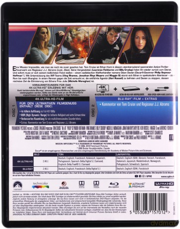 Mission: Impossible 3 [Blu-Ray 4K]+[Blu-Ray]
