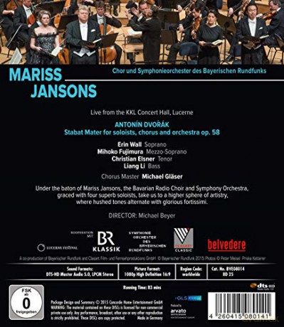 Antonin Dvorak (1841-1904): Stabat Mater op.58 [Blu-Ray]