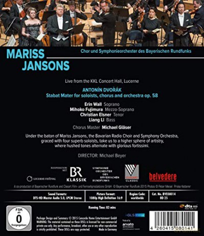 Antonin Dvorak (1841-1904): Stabat Mater op.58 [Blu-Ray]