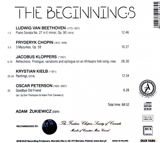 Adam Żukiewicz: The Beginnings [CD]