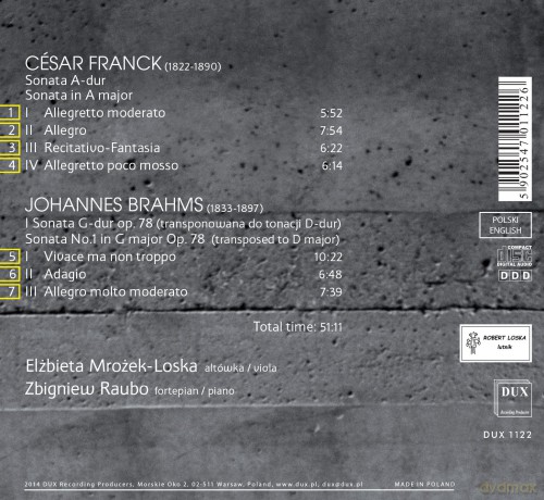 Sonatas Franck Brahms [CD]