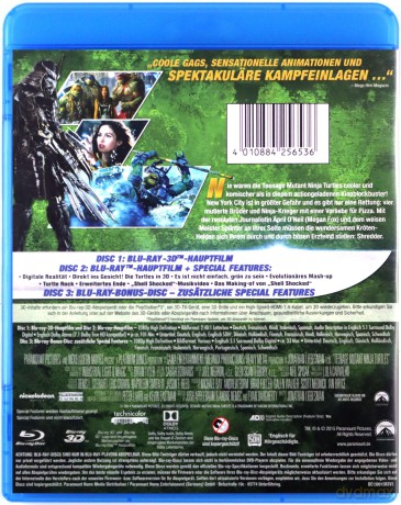 Teenage Mutant Ninja Turtles (Wojownicze żółwie ninja) [Blu-Ray 3D]+[2xBlu-Ray]