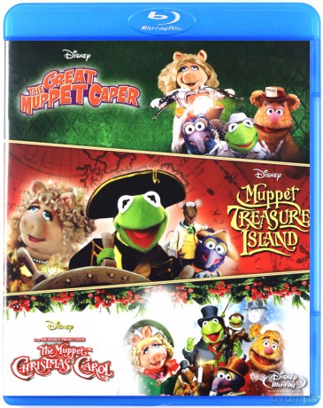 The Great Muppet Caper / Muppet Treasure Island / The Muppet Christmas Carol (Muppety na tropie / Muppety na Wyspie Skarbów / Opowieść wigilijna Muppetów) [3xBlu-Ray]