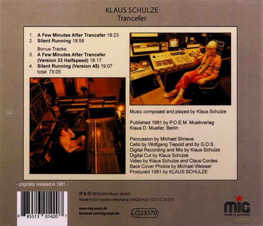 Klaus Schulze: Trancefer [CD]