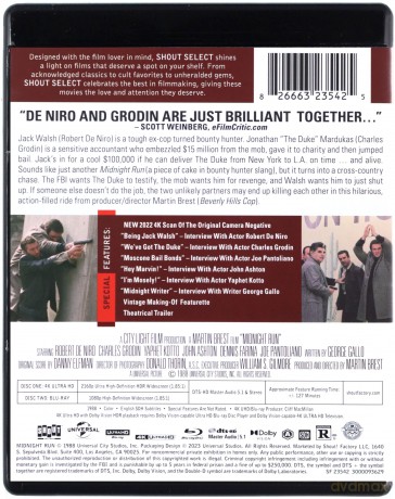 Midnight Run (Zdążyć przed północą) [Blu-Ray 4K]+[Blu-Ray]