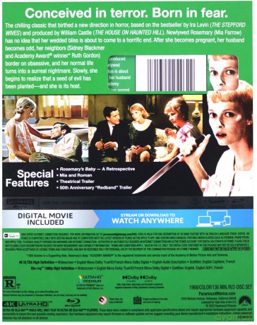 Rosemary's Baby (Dziecko Rosemary) [Blu-Ray 4K]+[Blu-Ray]