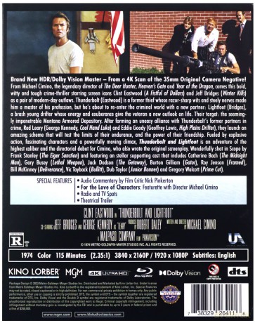 Thunderbolt and Lightfoot (Piorun i Lekka Stopa) [Blu-Ray 4K]+[Blu-Ray]