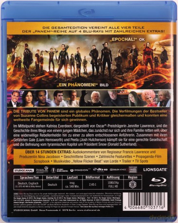 The Hunger Games 1-4 (Igrzyska śmierci) [4xBlu-Ray]