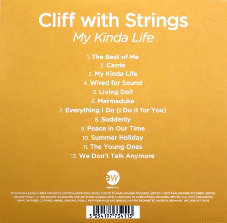 Cliff Richard: Cliff With Strings - My Kinda Life [CD]