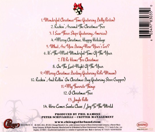 Chicago: O Christmas Three [CD]