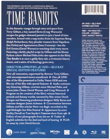 Time Bandits (Bandyci czasu) [Blu-Ray 4K]+[Blu-Ray]
